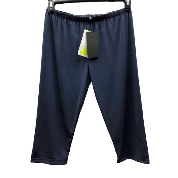 5/$25 Lbisse Yale Blue Capri Leggings XL - Picture 3 of 5